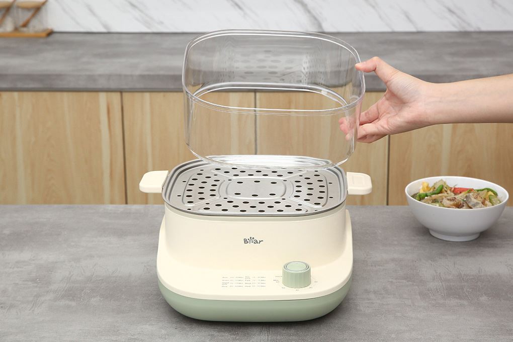 Nồi lẩu hấp đa năng Bear BES-CA73G1 10 lít Màu Màu be