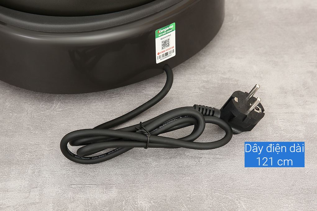Nồi lẩu điện Kangaroo KGEH50N2 5 lít Màu Ghi đen