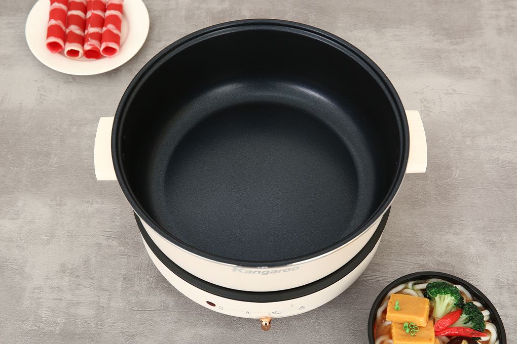 Nồi lẩu điện Kangaroo KG50EH1 5 lít Màu Màu be