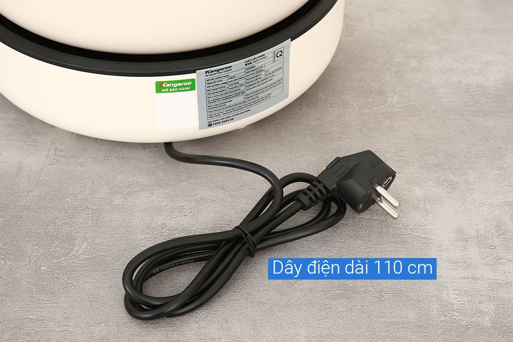 Nồi lẩu điện Kangaroo KG50EH1 5 lít Màu Màu be