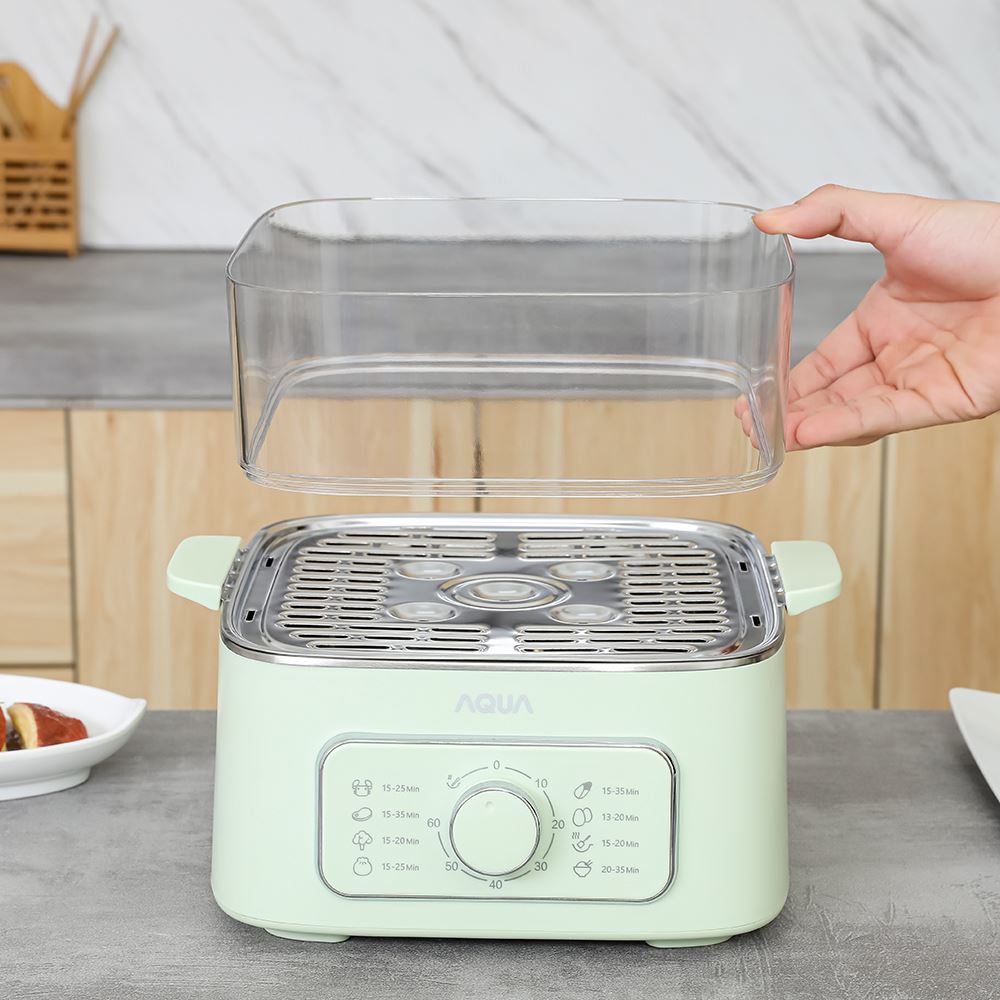 Nồi lẩu hấp đa năng AQUA ASMC-ES902(W) 9.3 lít Màu Xanh lá