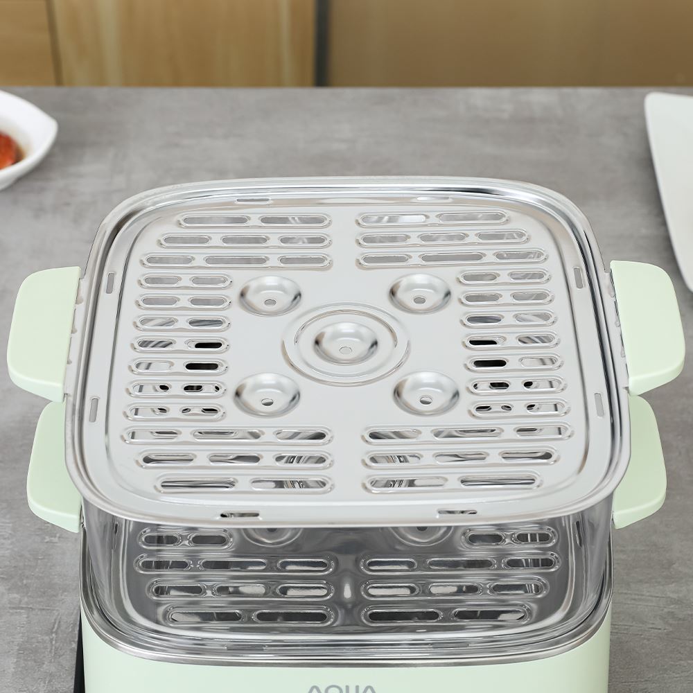 Nồi lẩu hấp đa năng AQUA ASMC-ES902(W) 9.3 lít Màu Xanh lá