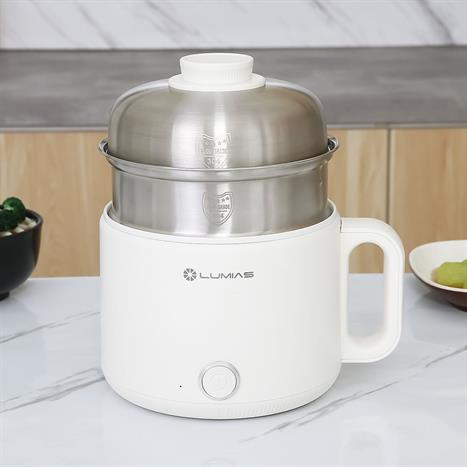 Nồi lẩu điện LUMIAS LM-PM606 1.6 lít Màu Màu be