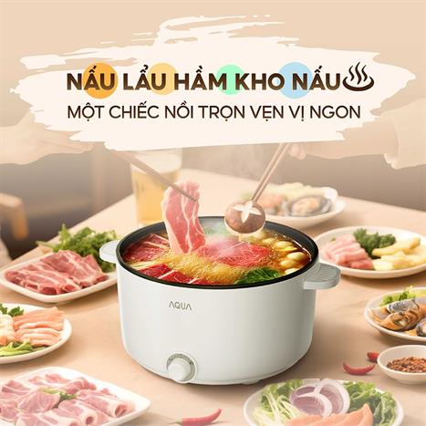 Nồi lẩu điện đa năng AQUA AQS-EP3Y 2.4 lít