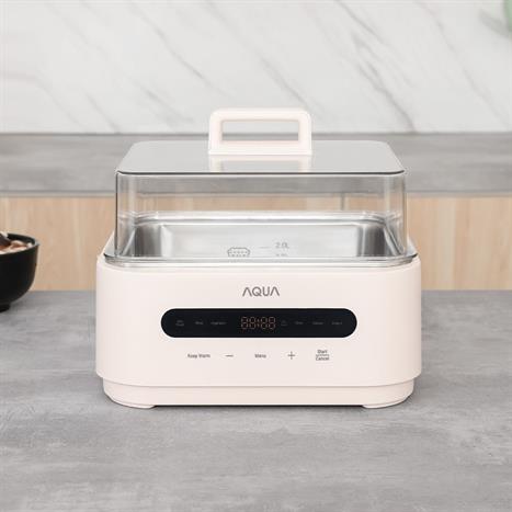 Nồi lẩu hấp đa năng AQUA ASMC-ES101(W) 15 lít Màu Hồng nhạt