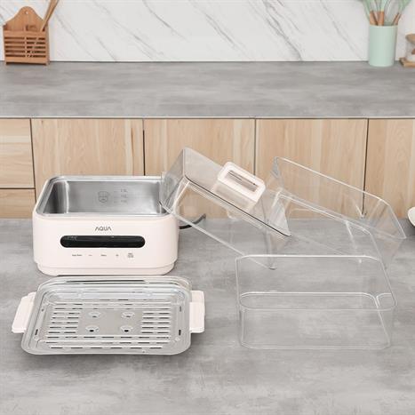 Nồi lẩu hấp đa năng AQUA ASMC-ES101(W) 15 lít Màu Hồng nhạt