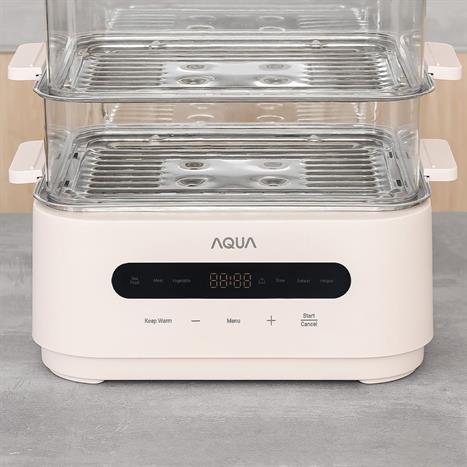 Nồi lẩu hấp đa năng AQUA ASMC-ES101(W) 15 lít Màu Hồng nhạt