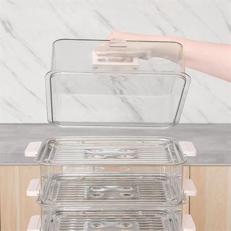Nồi lẩu hấp đa năng AQUA ASMC-ES101(W) 15 lít Màu Hồng nhạt