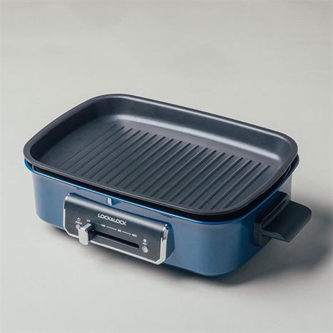 Nồi lẩu hấp đa năng Lock&Lock EJG556 2.5 lít Màu Xanh Navy