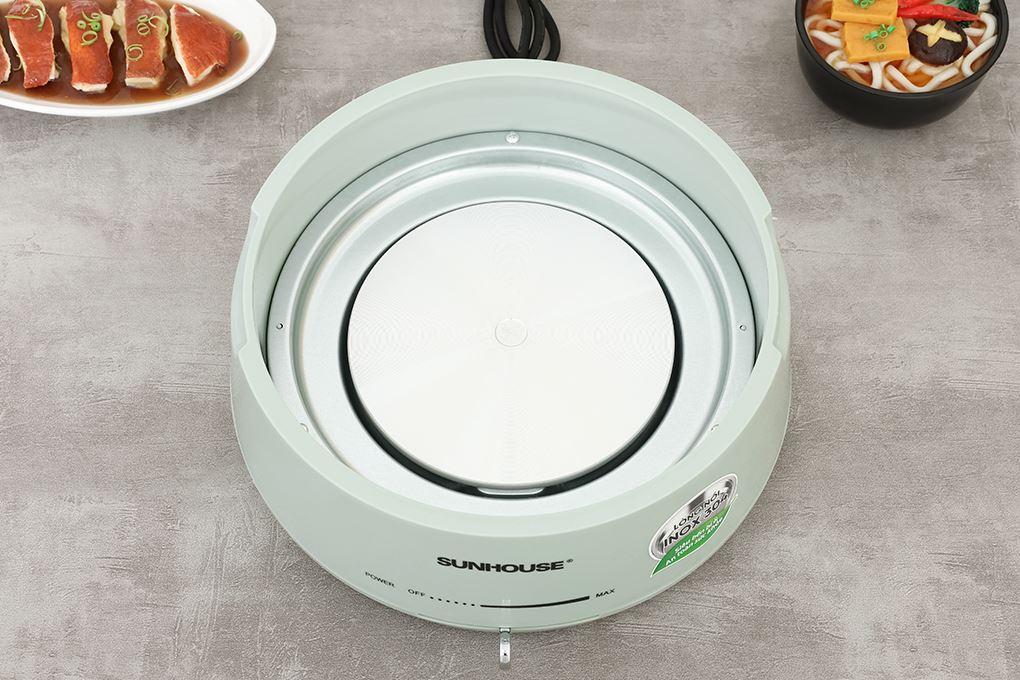 Nồi lẩu điện Sunhouse SHD4543 4 lít Màu Xanh mint