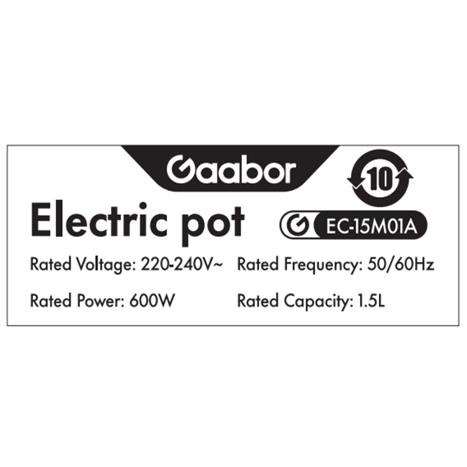 Nồi lẩu điện Gaabor EC-15M01A 1.5 lít Màu Trắng