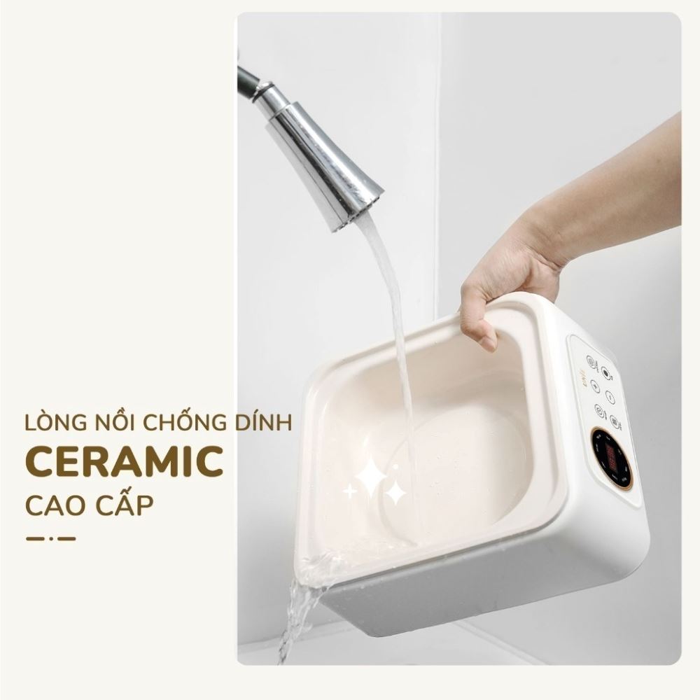 Nồi lẩu hấp đa năng Unie UE668 10 lít Màu Màu be