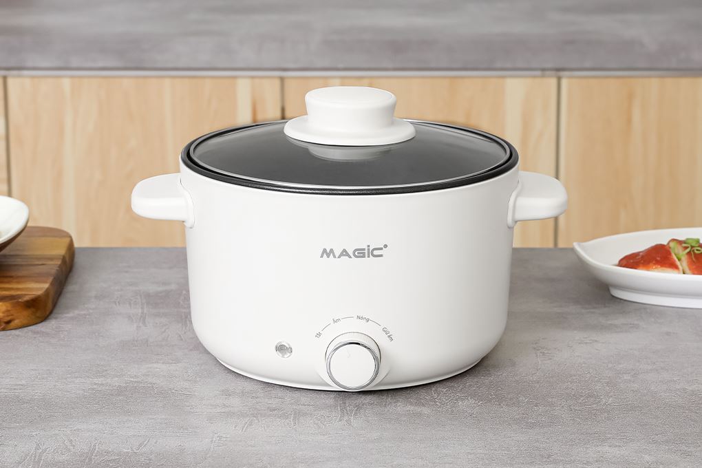 Nồi lẩu điện đa năng Magic A-042 2.5 lít Màu Trắng