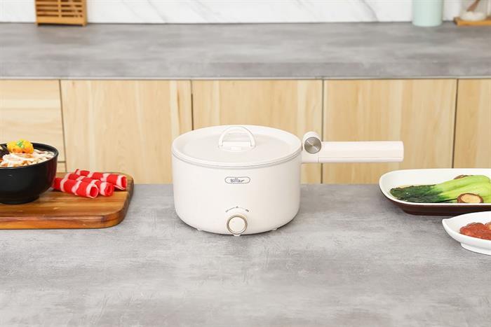 Nồi lẩu điện Bear MC-4H16G 1.6 lít Màu Kem
