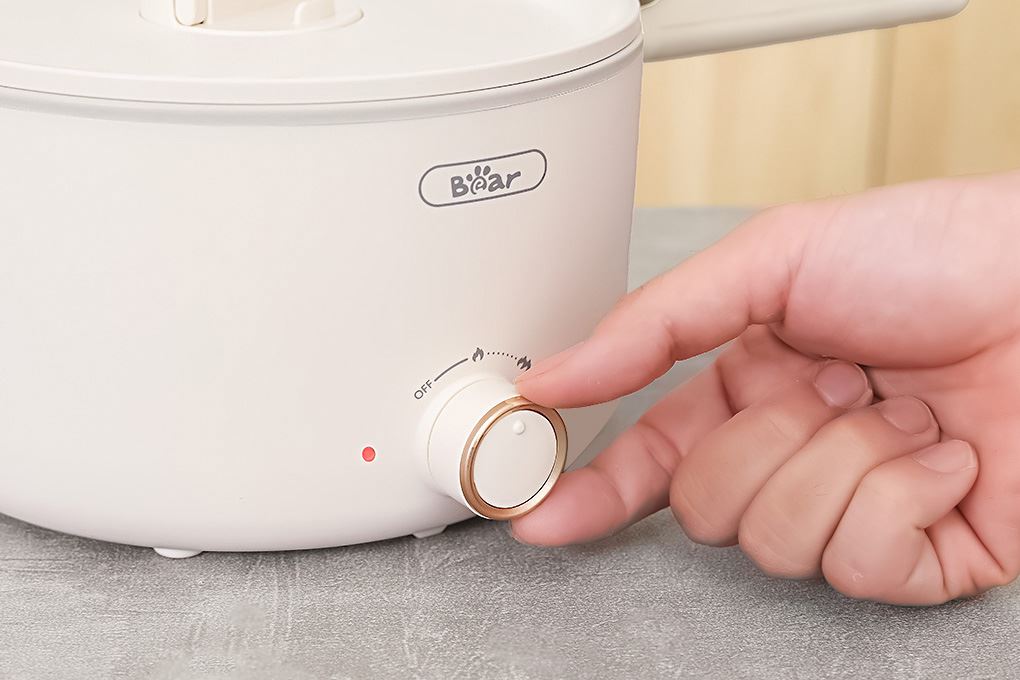 Nồi lẩu điện Bear MC-4H16G 1.6 lít Màu Kem