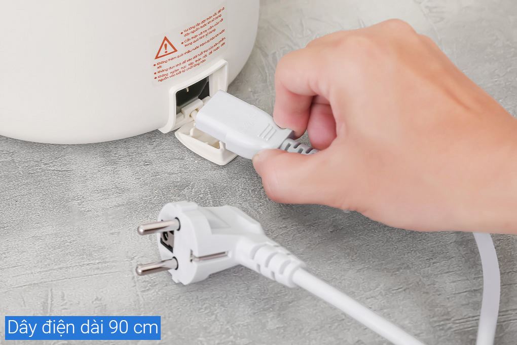 Nồi lẩu điện Bear MC-4H16G 1.6 lít Màu Kem