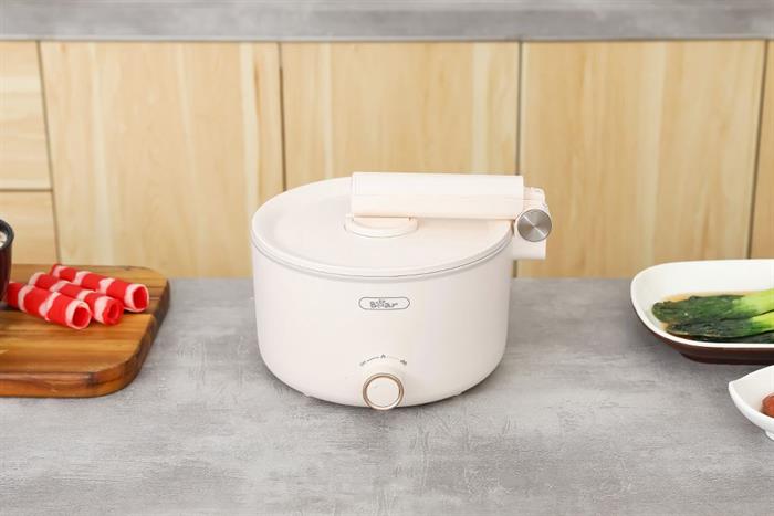 Nồi lẩu điện Bear MC-4H16G 1.6 lít Màu Kem