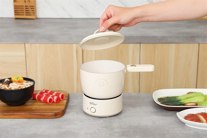 Nồi lẩu điện Bear MC-4H12H 1.2 lít Màu Màu be