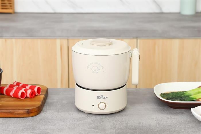 Nồi lẩu điện Bear MC-4H12H 1.2 lít Màu Màu be