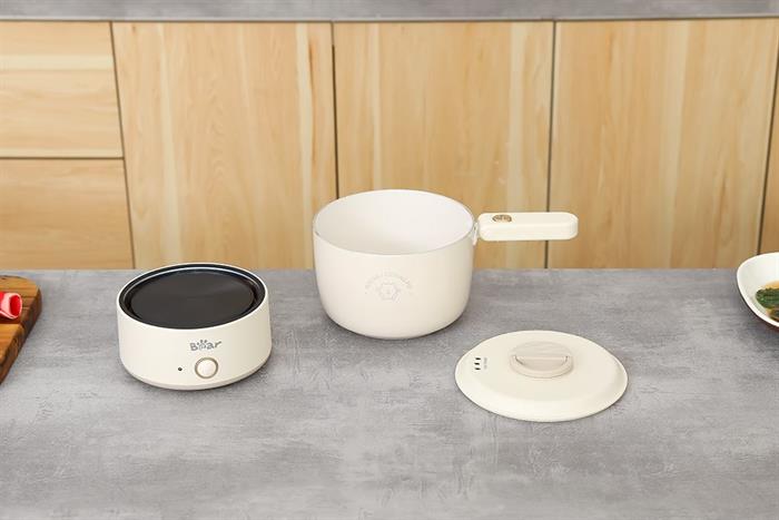 Nồi lẩu điện Bear MC-4H12H 1.2 lít Màu Màu be