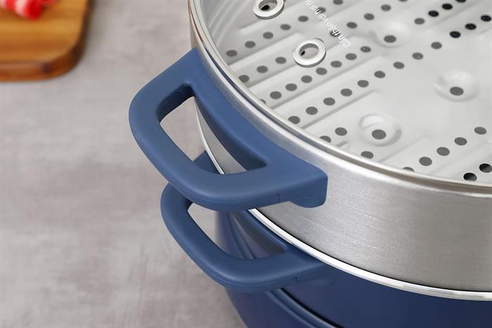 Nồi lẩu hấp đa năng Magic Eco AC-282 6 lít Màu Xanh