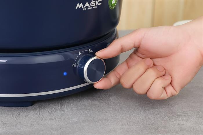 Nồi lẩu hấp đa năng Magic Eco AC-282 6 lít Màu Xanh