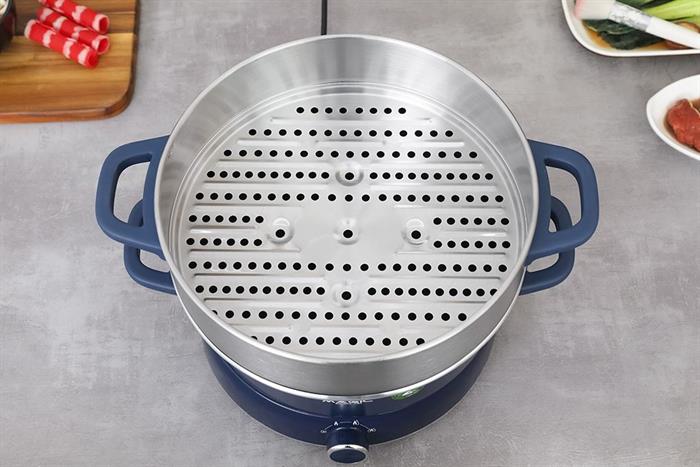 Nồi lẩu hấp đa năng Magic Eco AC-282 6 lít Màu Xanh