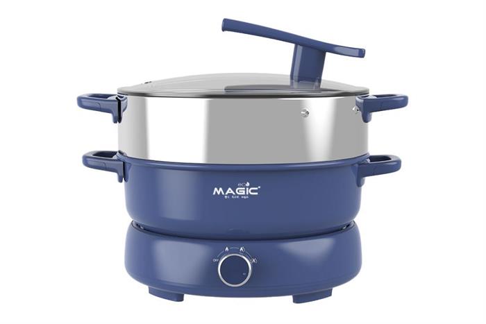 Nồi lẩu hấp đa năng Magic Eco AC-282 6 lít Màu Xanh