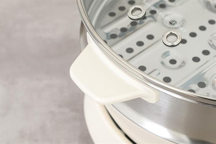 Nồi lẩu hấp đa năng Magic Eco AC-284 4 lít Màu Kem