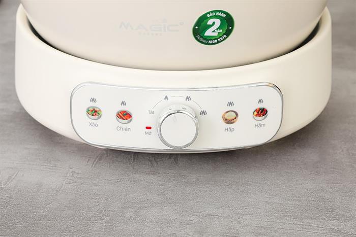 Nồi lẩu hấp đa năng Magic Eco AC-284 4 lít Màu Kem