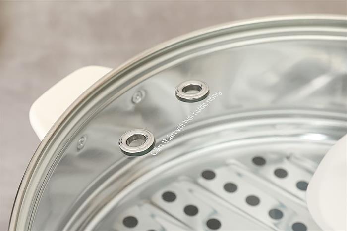 Nồi lẩu hấp đa năng Magic Eco AC-284 4 lít Màu Kem