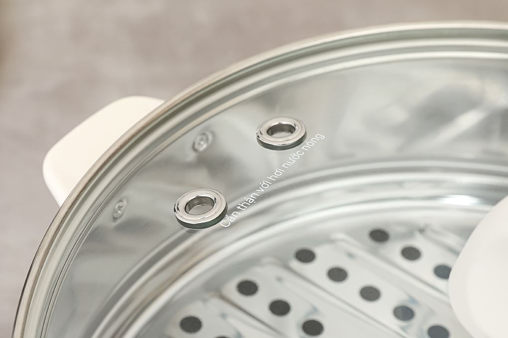 Nồi lẩu hấp đa năng Magic Eco AC-284 4 lít Màu Kem