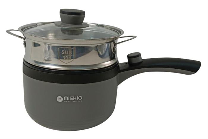 Ca nấu đa năng Mishio MK-321 1.5 lít - Xám Màu Xám