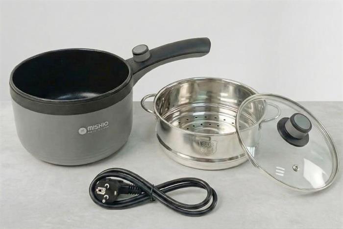 Ca nấu đa năng Mishio MK-321 1.5 lít - Xám Màu Xám