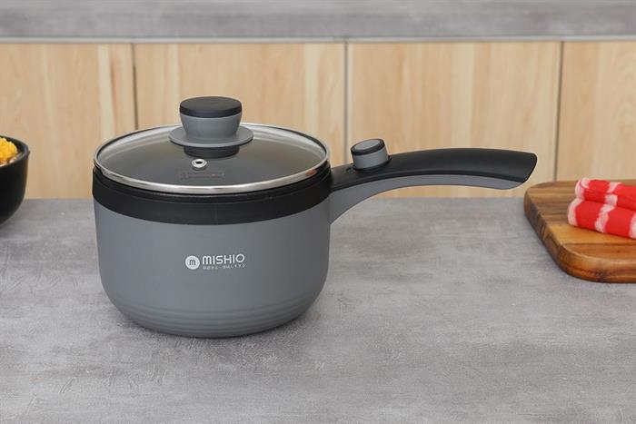 Ca nấu đa năng Mishio MK-321 1.5 lít - Xám Màu Xám