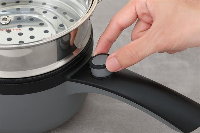 Ca nấu đa năng Mishio MK-321 1.5 lít - Xám Màu Xám