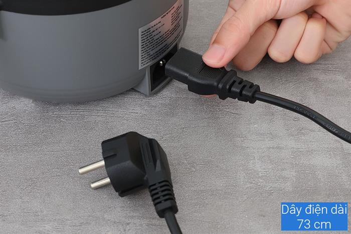 Ca nấu đa năng Mishio MK-321 1.5 lít - Xám Màu Xám