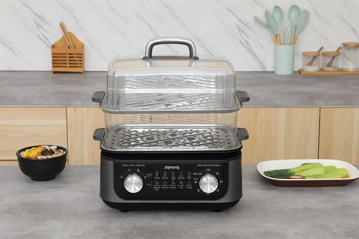 Nồi lẩu hấp đa năng Joyoung JFS-556 16 lít Màu Đen