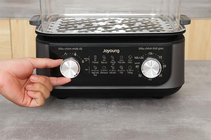Nồi lẩu hấp đa năng Joyoung JFS-556 16 lít Màu Đen