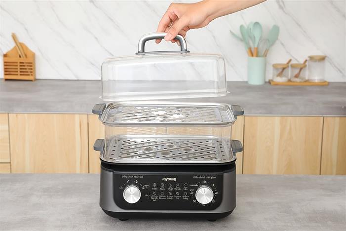 Nồi lẩu hấp đa năng Joyoung JFS-556 16 lít Màu Đen