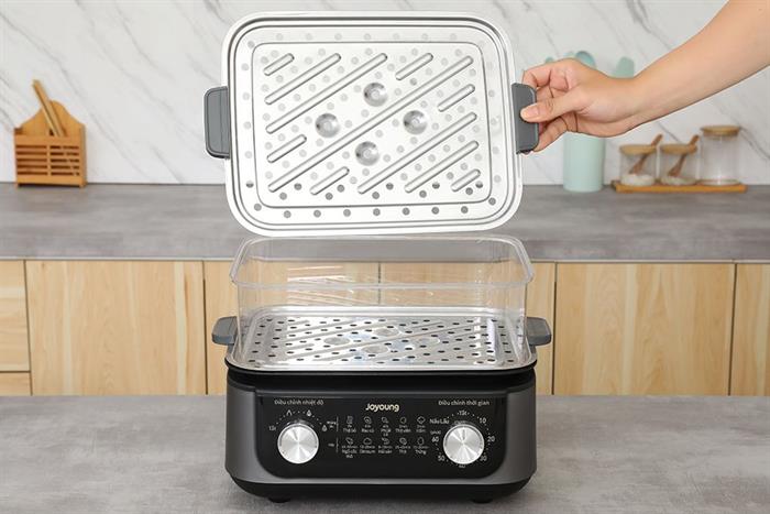 Nồi lẩu hấp đa năng Joyoung JFS-556 16 lít Màu Đen