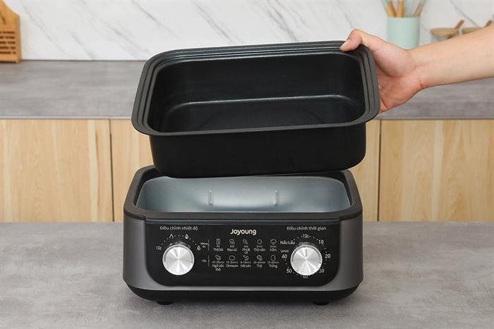 Nồi lẩu hấp đa năng Joyoung JFS-556 16 lít Màu Đen