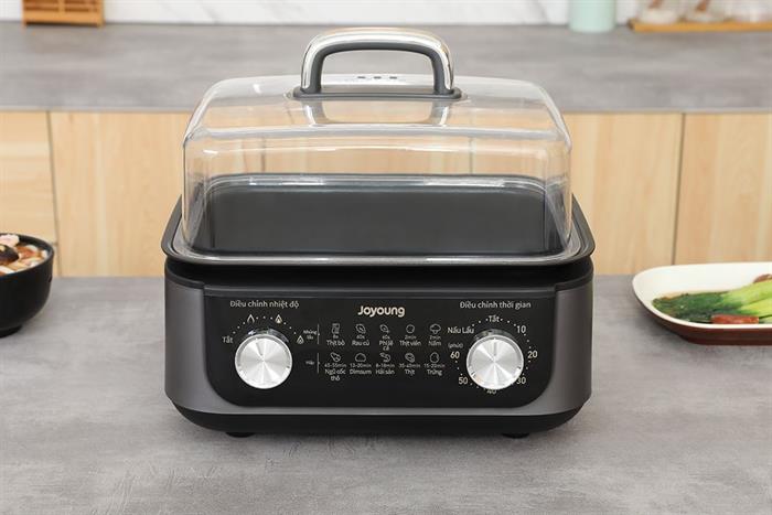 Nồi lẩu hấp đa năng Joyoung JFS-556 16 lít Màu Đen