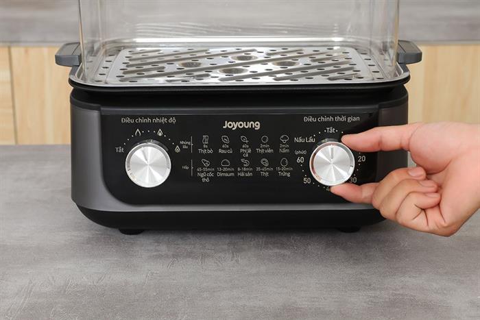 Nồi lẩu hấp đa năng Joyoung JFS-556 16 lít Màu Đen