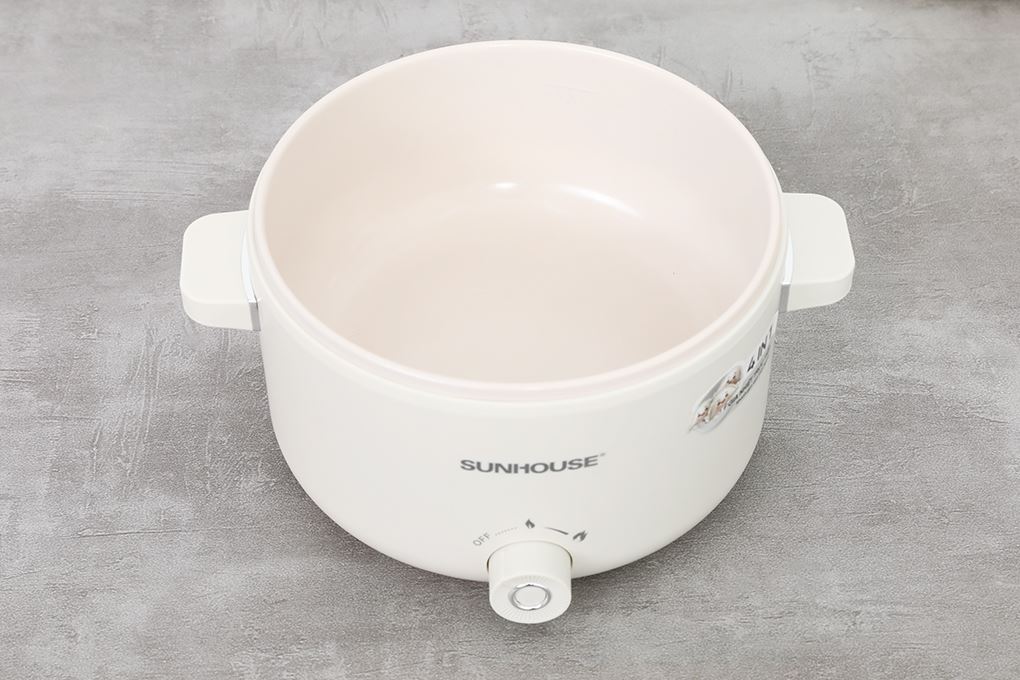 Nồi lẩu điện Sunhouse SHD4517 2 lít Màu Kem
