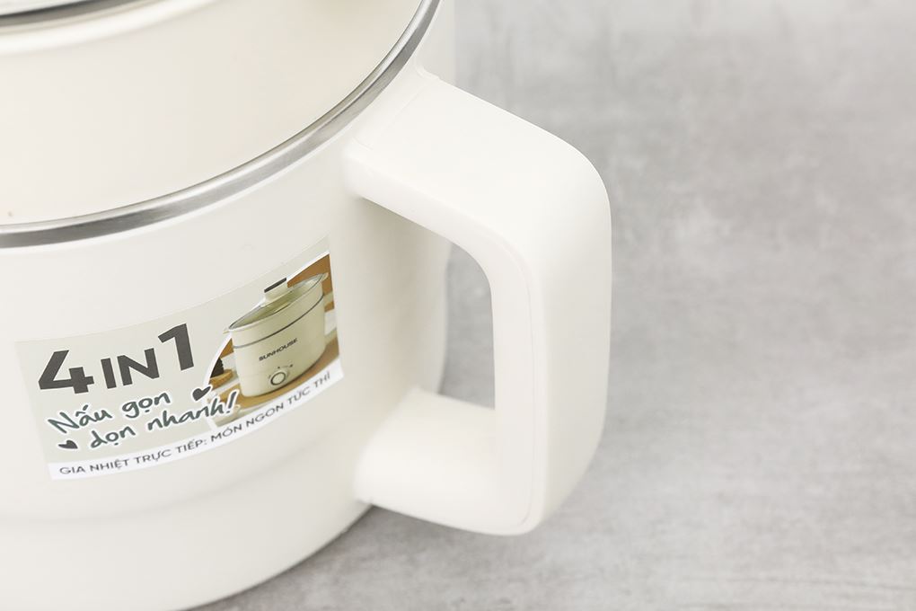 Nồi lẩu điện Sunhouse SHD4516 1.6 lít Màu Kem