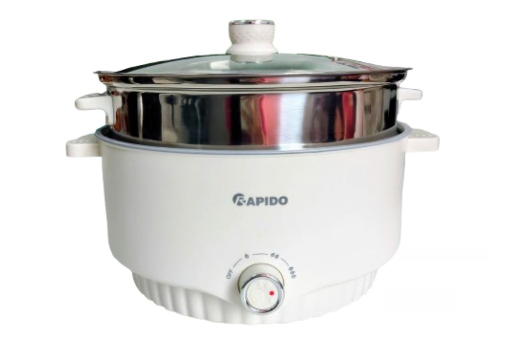 Nồi lẩu hấp đa năng Rapido RFM45YSM-1 4.5 lít Màu Kem