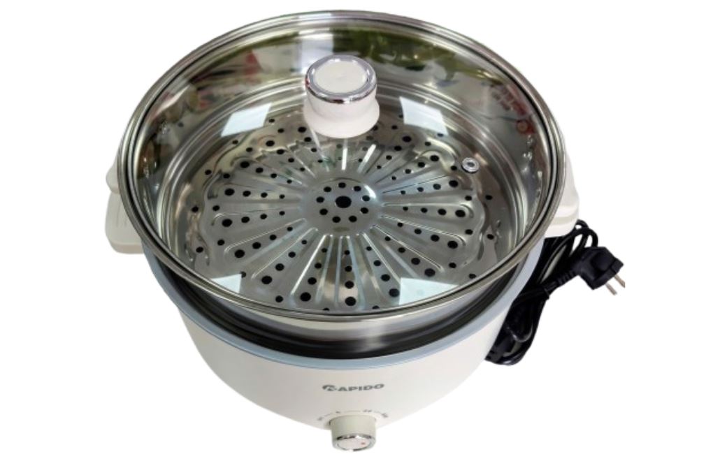 Nồi lẩu hấp đa năng Rapido RFM45YSM-1 4.5 lít Màu Kem