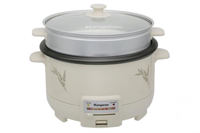 Nồi lẩu hấp đa năng Kangaroo KGEH45G 4.5 lít Màu Màu be