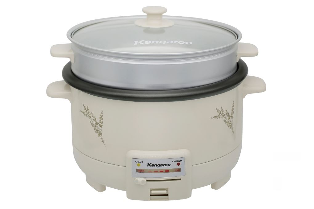 Nồi lẩu hấp đa năng Kangaroo KGEH45G 4.5 lít Màu Màu be